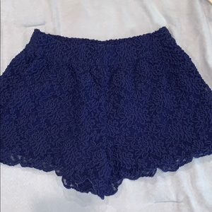 free people lace shorts